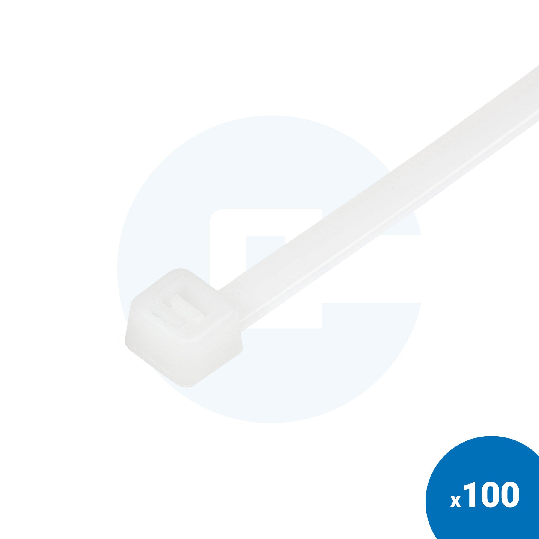 Natural White Cable Ties - Pack of 100