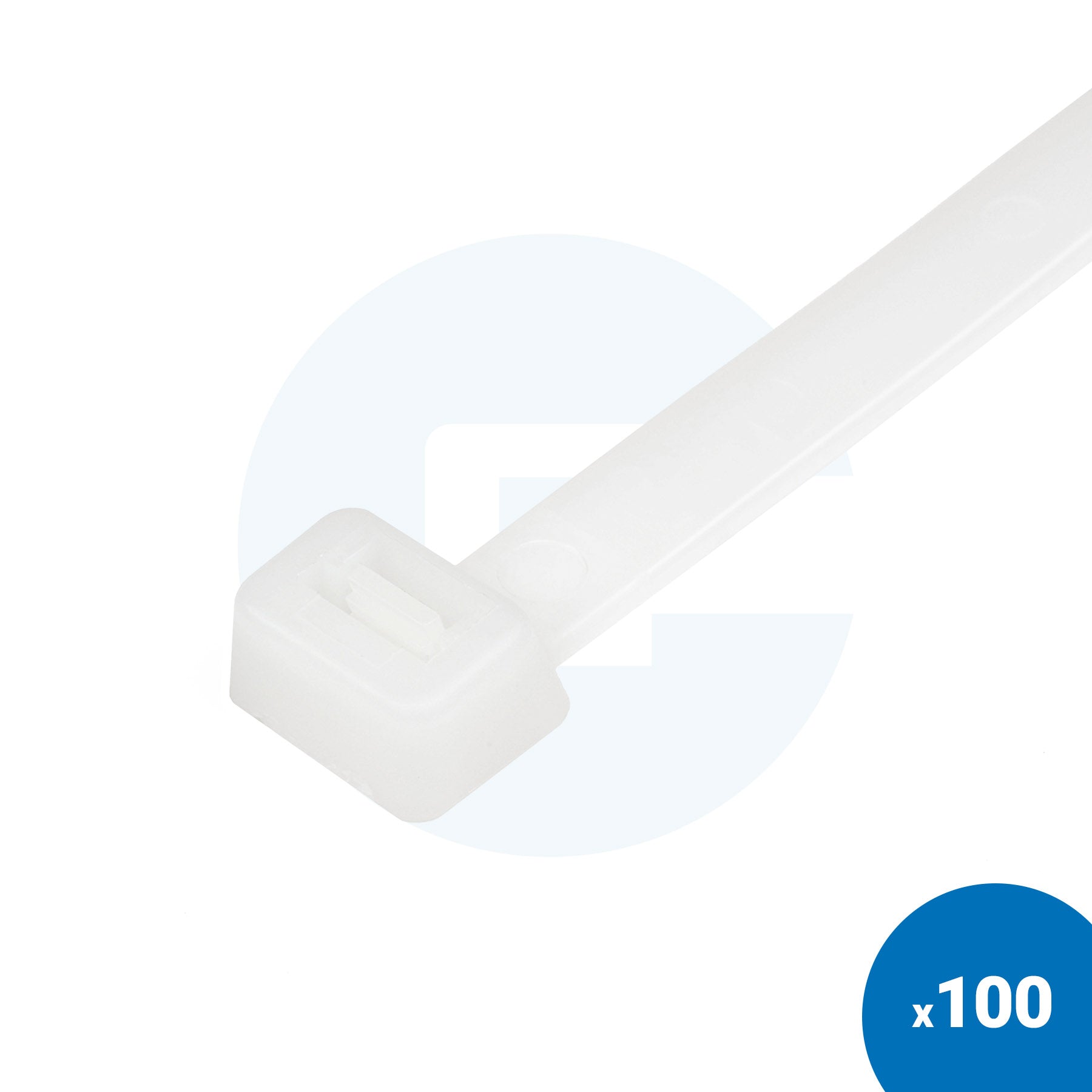 Natural White Cable Ties - Pack of 100