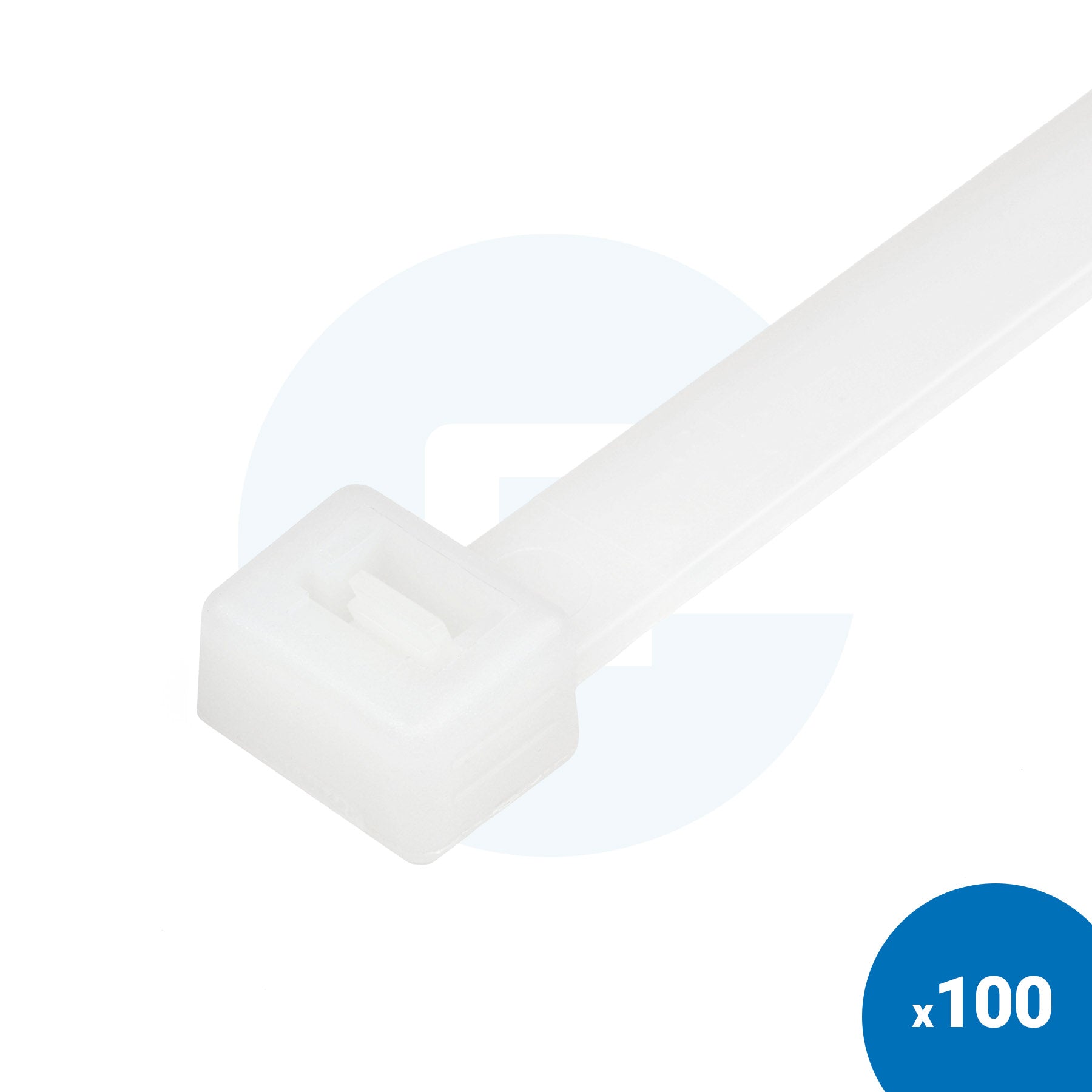 Natural White Cable Ties - Pack of 100