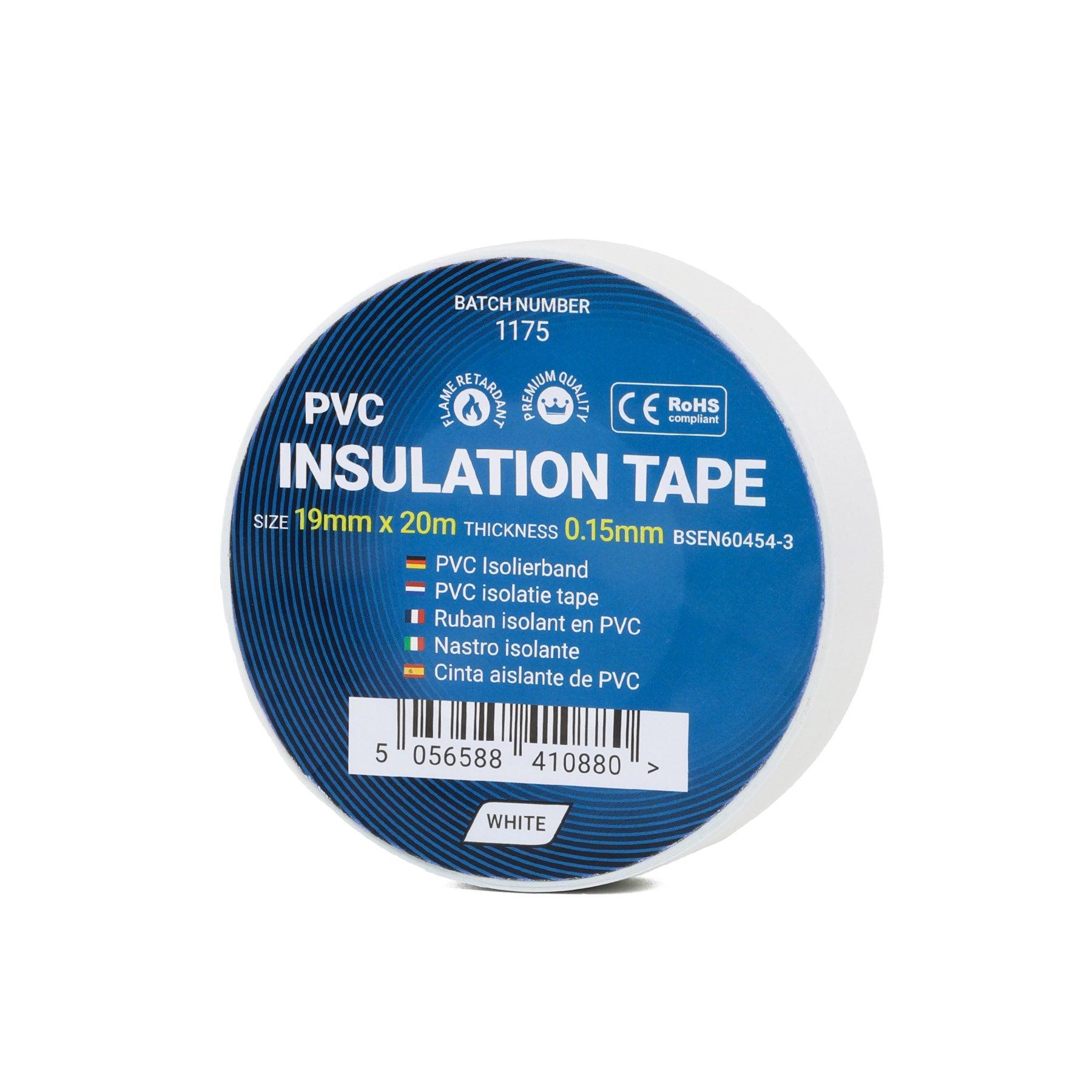 White Electrical Tape 19mm - PVC Insulation Tape