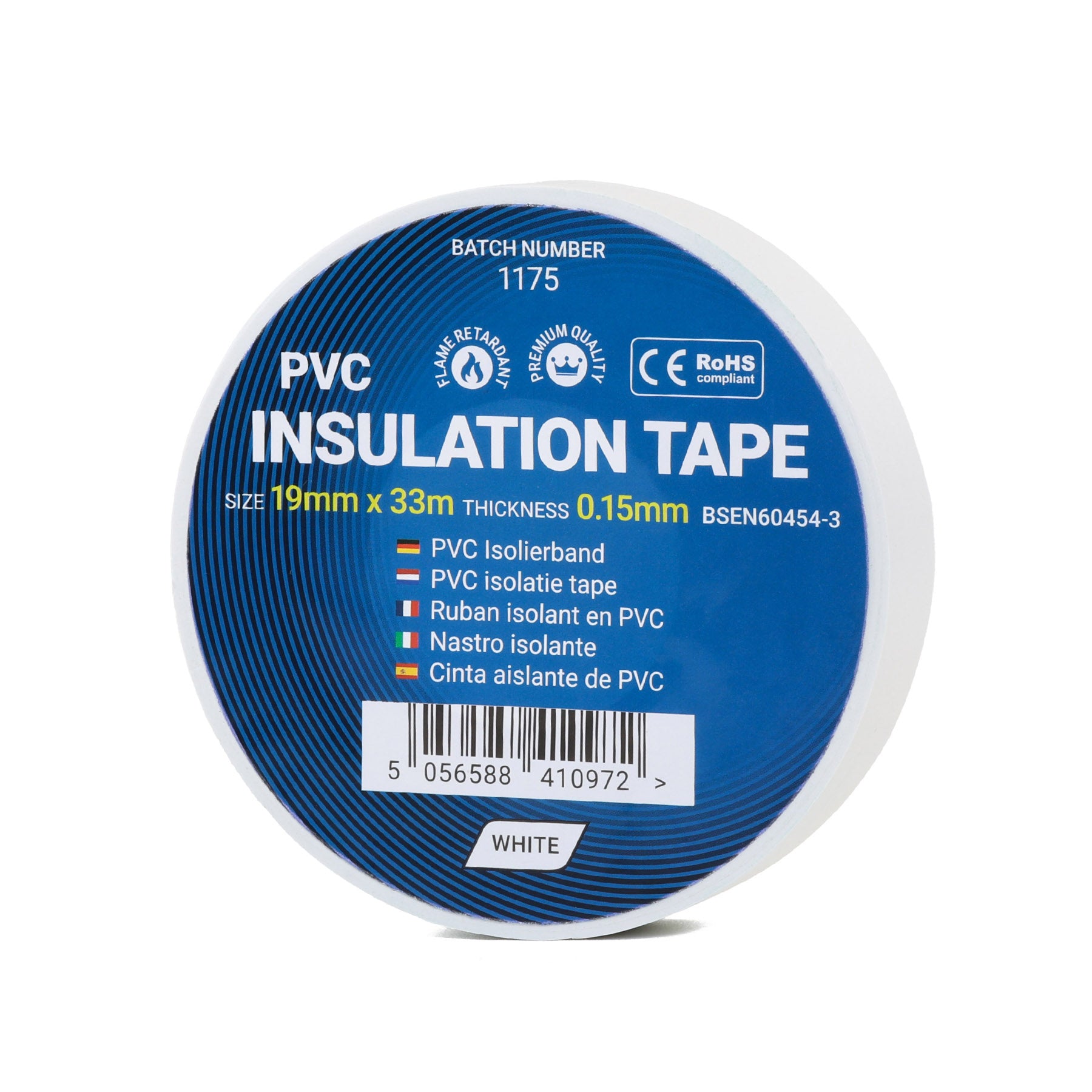 White Electrical Tape 19mm - PVC Insulation Tape