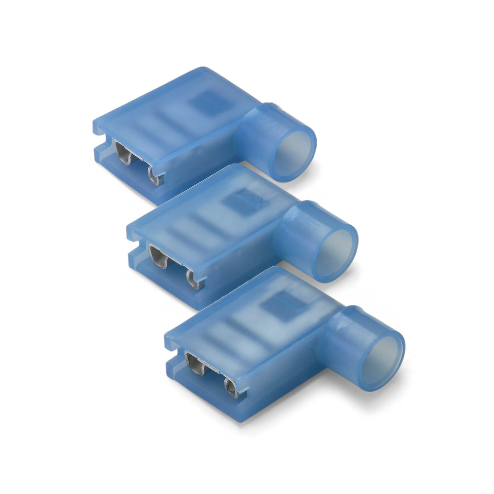 6.3 x 0.8mm Blue Flag Terminal - Pack of 100