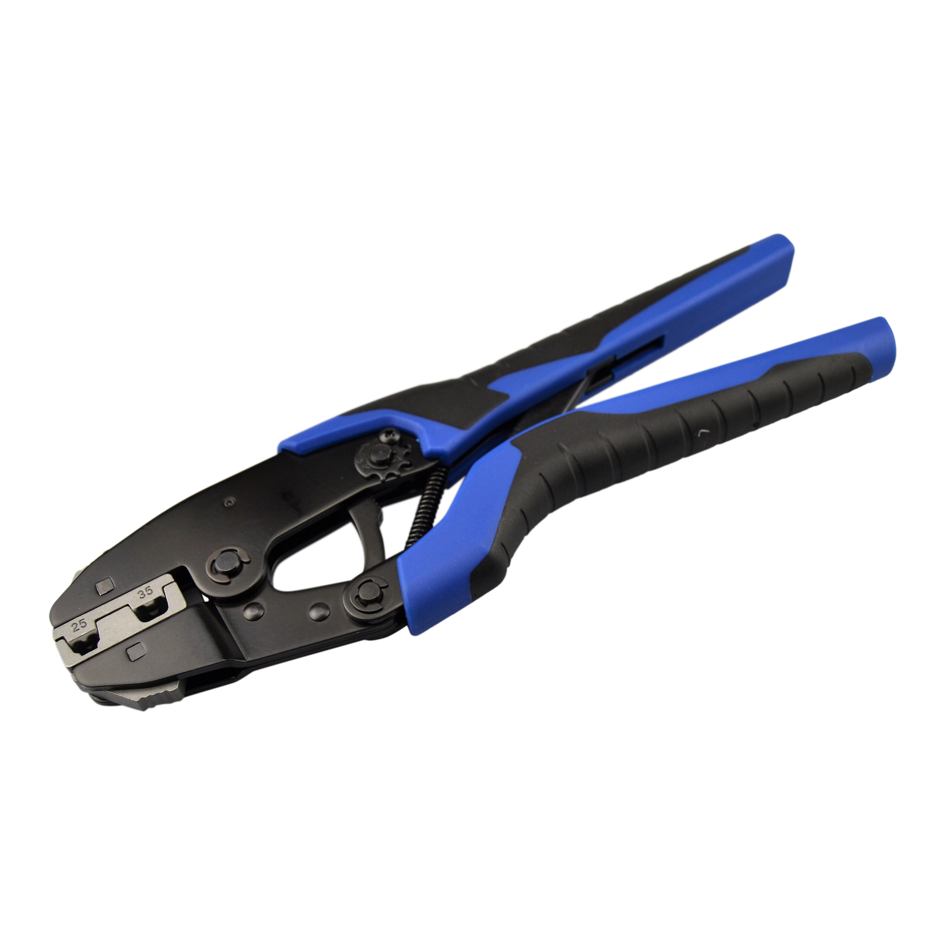 Ratchet Crimping Tool For Single, Dual Entry & Uninsulated Cord End Terminals 25-35mm²