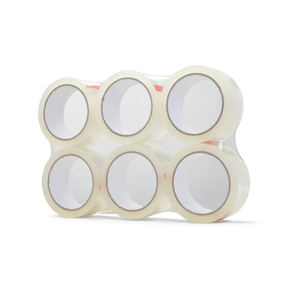 Clear Packing Tape - 48mm x 66m - Pack of 6 Rolls